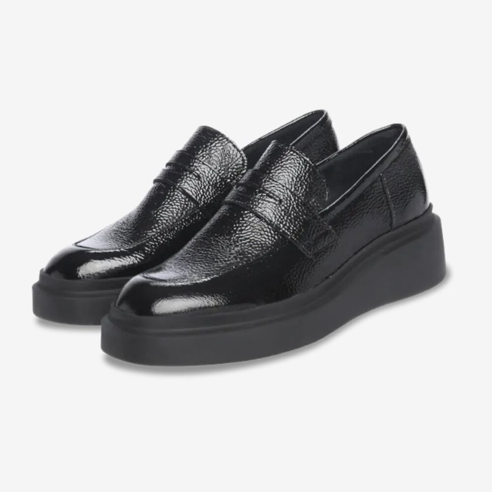 ARCHE PATENT LEATHER STYLISH CHUNKY LOAFER MADE IN FRANCE WOMEN SIZE 39 NIB